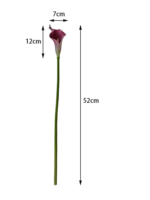Flores Artificiais Copo de Leite EVA Kit 10 Hastes — Para Arranjos, Casamento e Sala