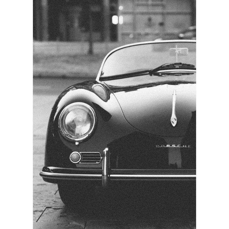 Quadro Decorativo Carro de Luxo Preto e Branco — Arte Moderna para Sala e Quarto