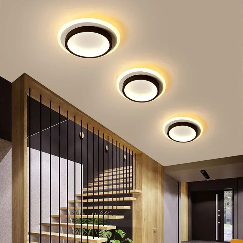 Luminária de Teto LED Redonda Flush Mount — Para Corredor, Escada, Banheiro e Quarto