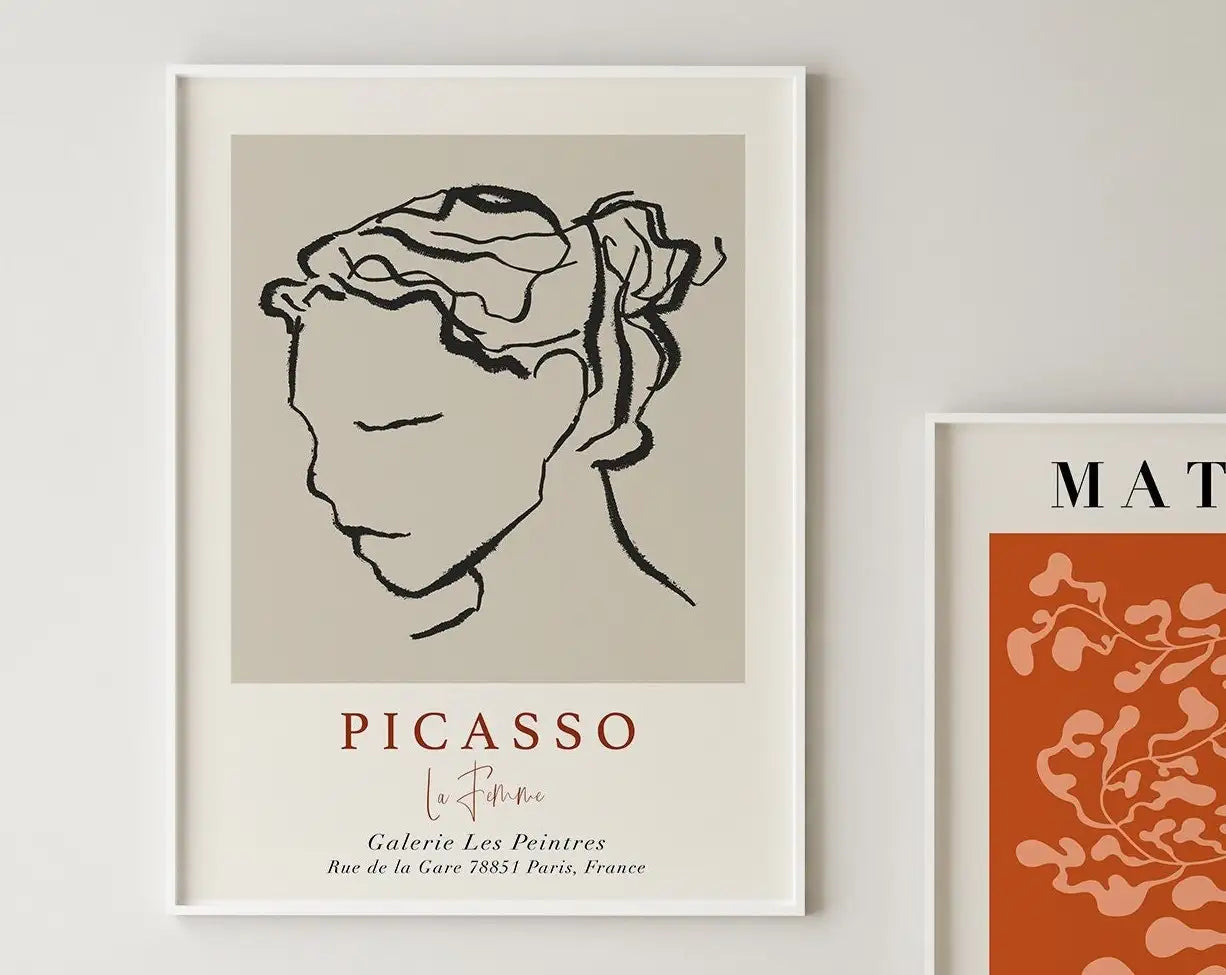 Quadro Decorativo Flores Matisse — Arte Botânica Vintage para Sala