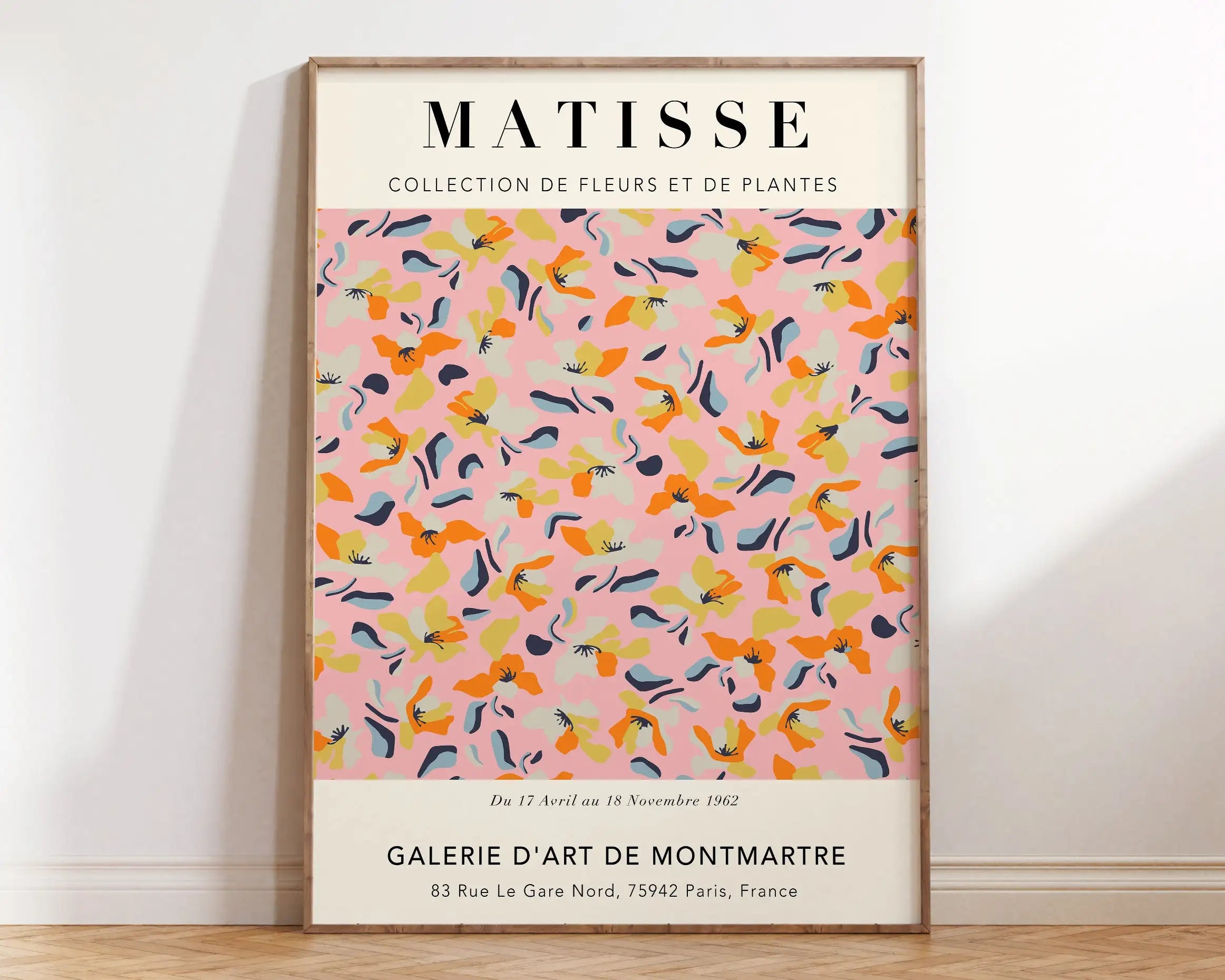 Quadro Decorativo Flores Matisse — Arte Botânica Vintage para Sala