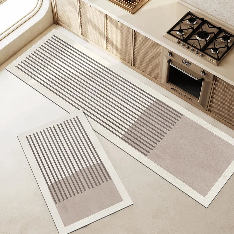 Tapete de Cozinha Diatomita Super Absorvente — Antiderrapante Lavável Longo