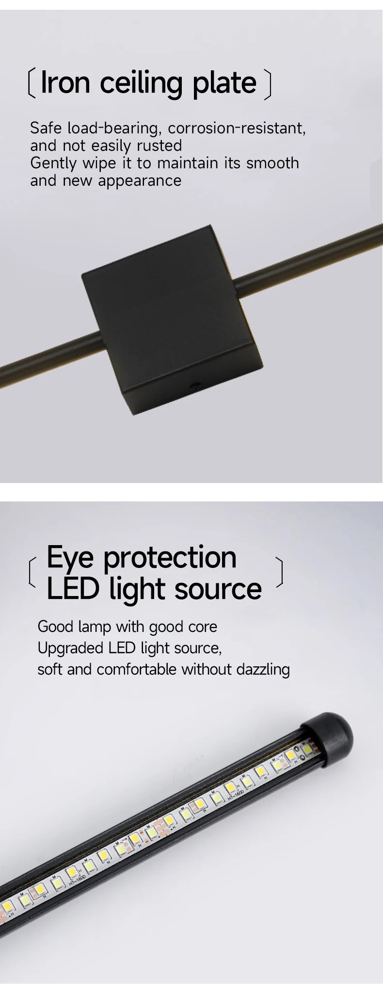 Arandela LED Minimalista — Luminária de Parede para Cabeceira e Sala