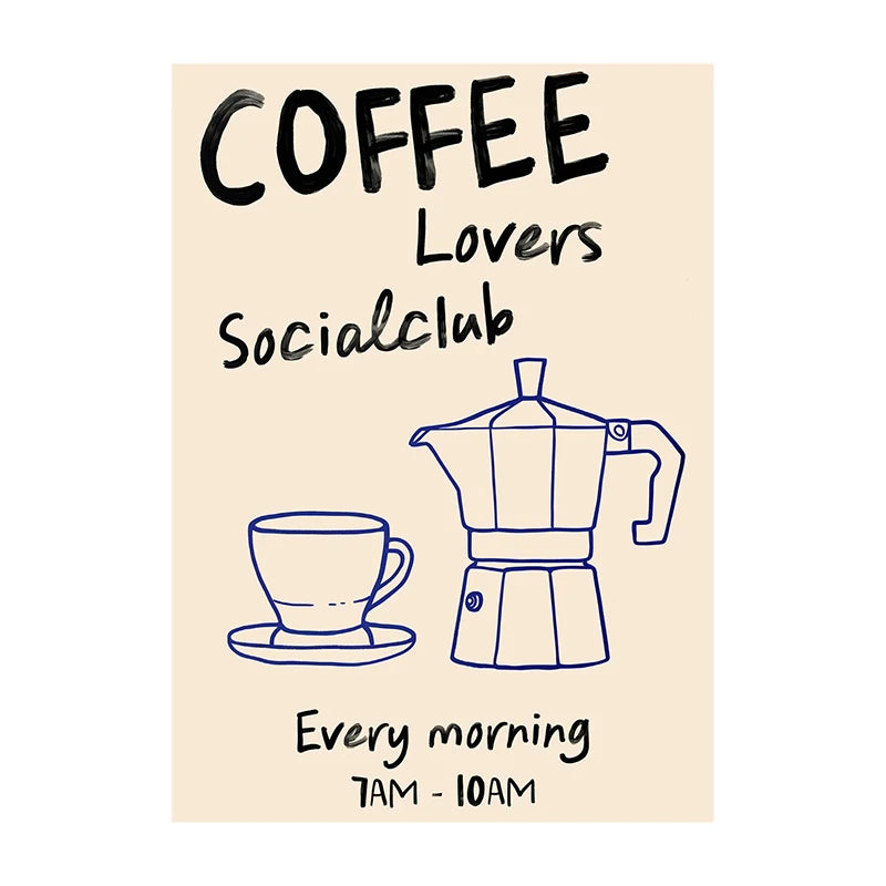 Quadro Decorativo Café Mergulhador — Arte de Cozinha para Amantes de Café