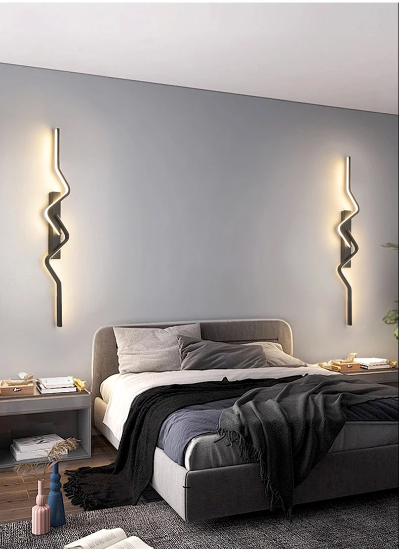 Arandela LED Moderna para Escada — Luminária de Parede Nórdica para Sala e Corredor