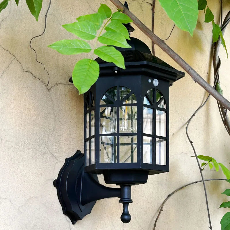Luminária Solar de Parede Criativa — Impermeável Atmosfera para Jardim e Quintal