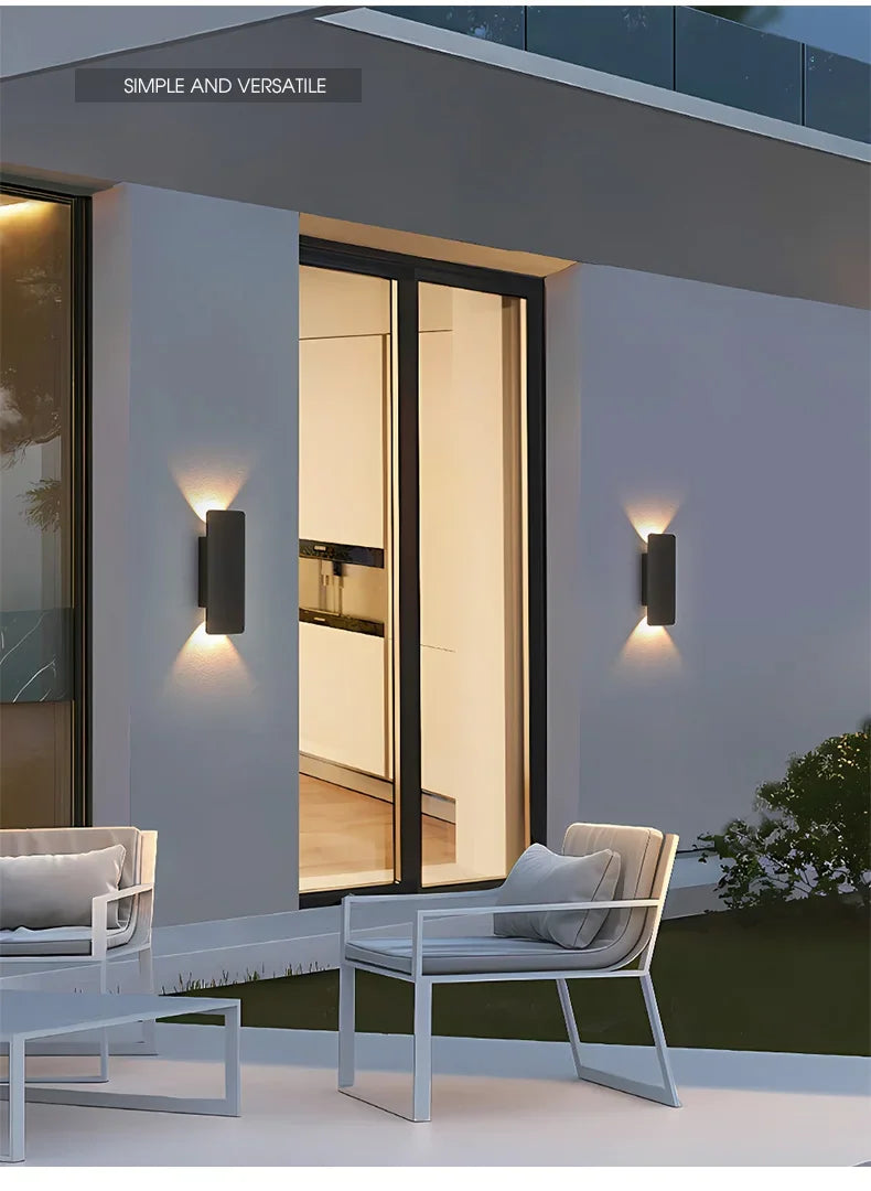 Arandela LED Moderna IP65 Impermeável 18W — Iluminação Cima e Baixo Interna e Externa