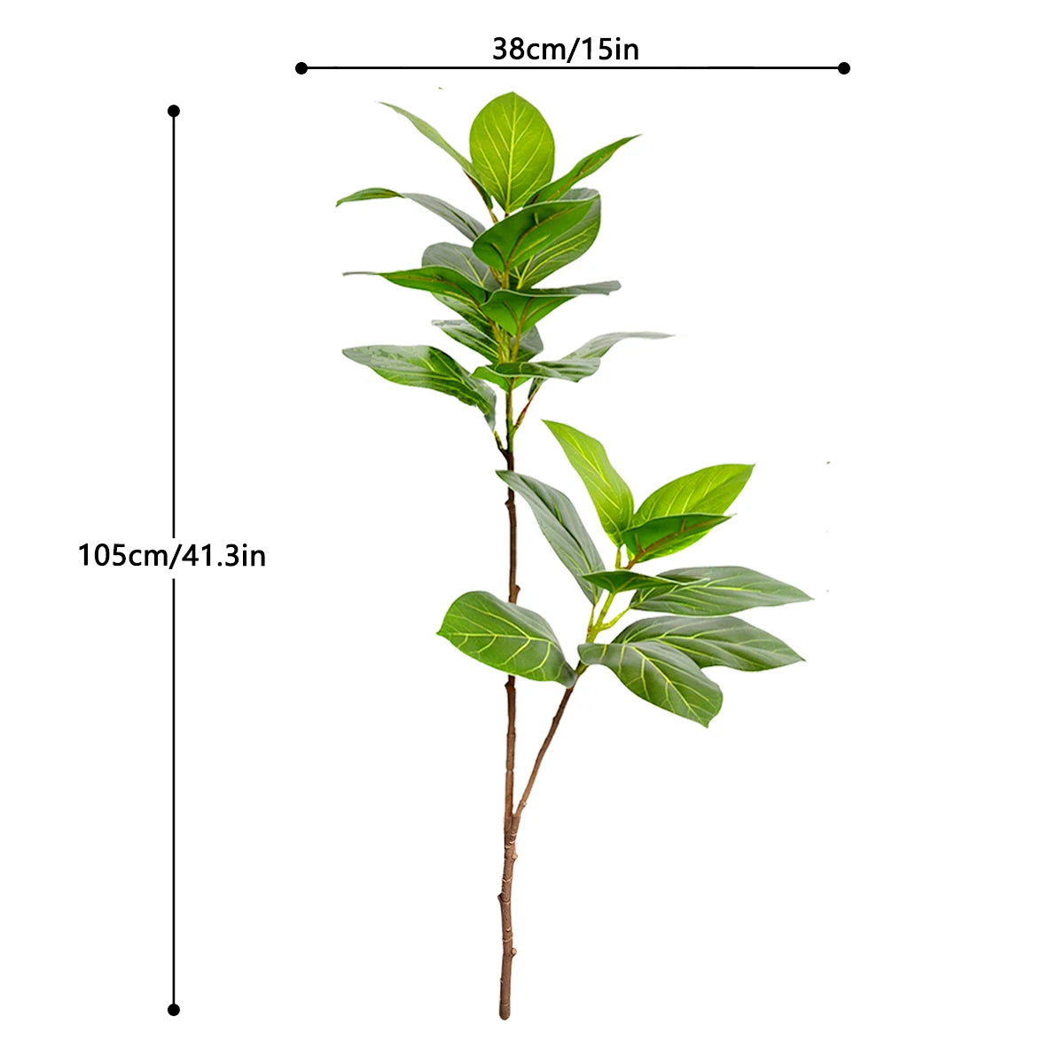 Ficus Lyrata Artificial Extra Grande 77 a 135cm — Para Jardim, Varanda e Escritório