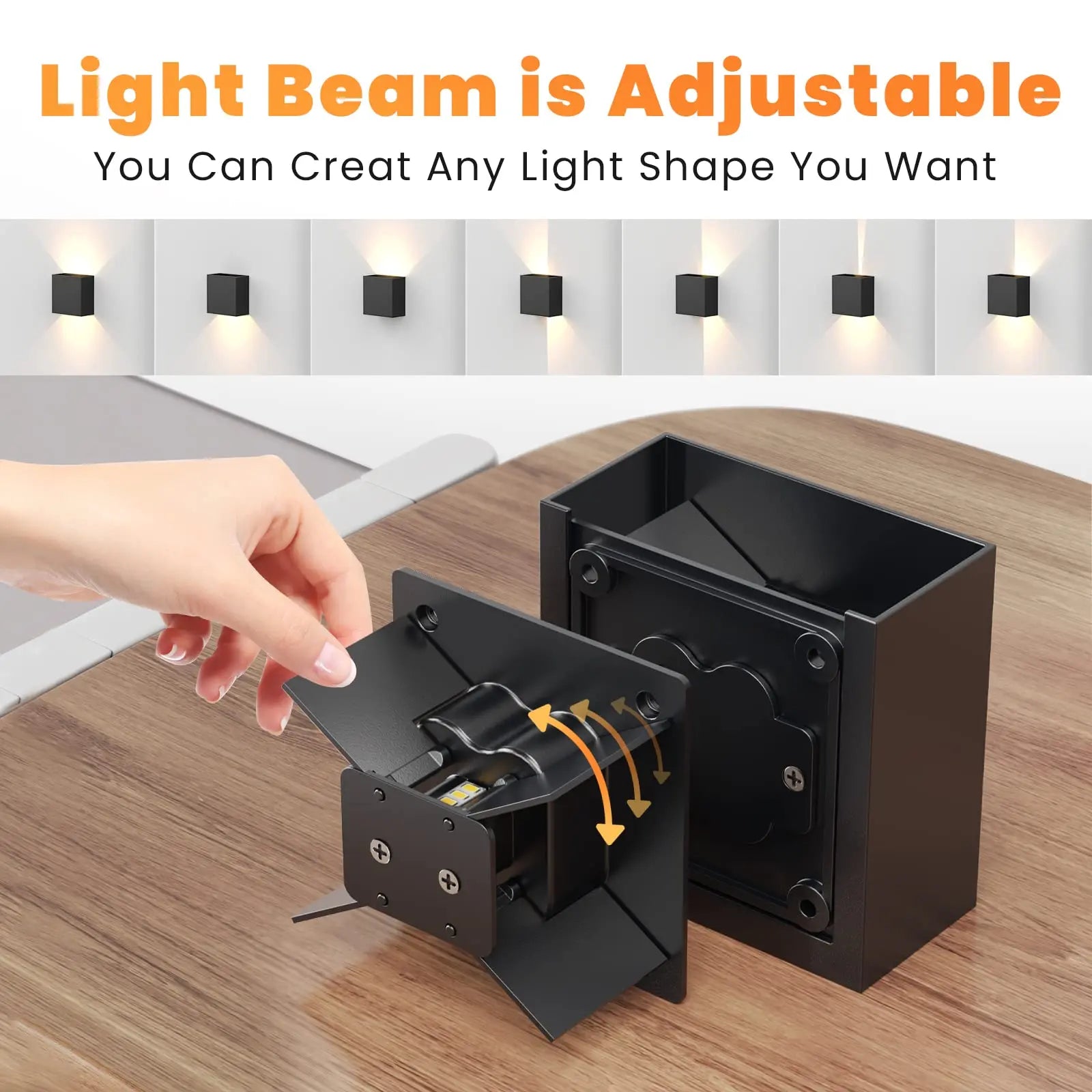 Arandela LED 6W Moderna IP65 — Luz Cima e Baixo para Sala, Corredor, Quarto e Área Externa