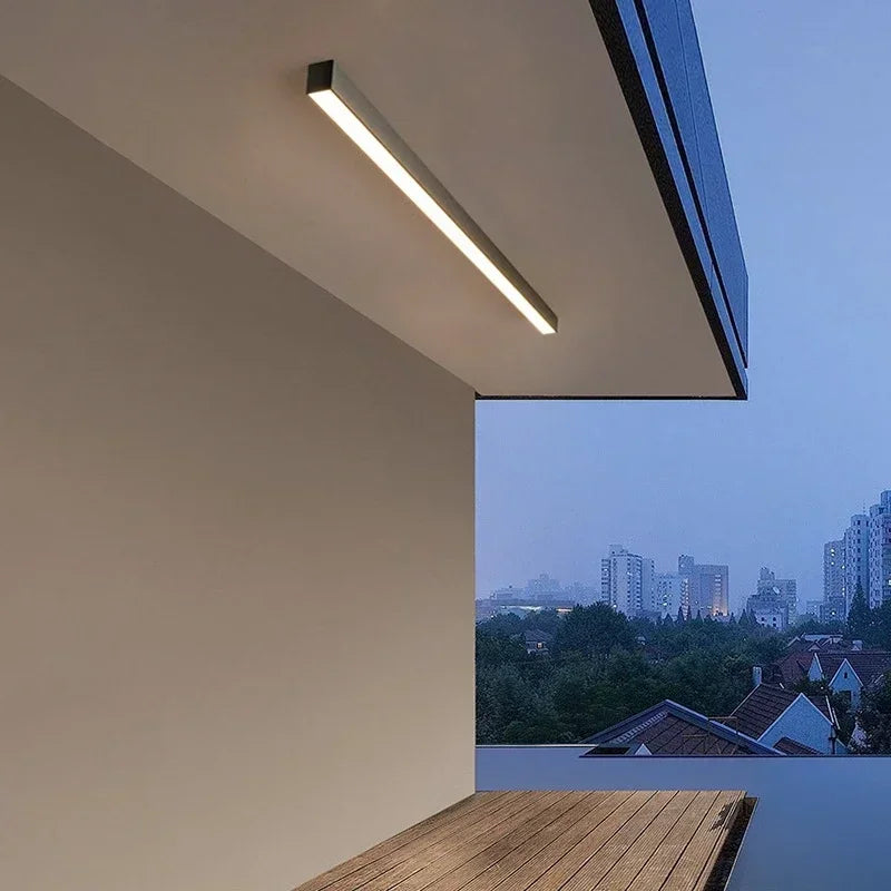 Luminária de Parede Externa Listrada Impermeável — Iluminação para Jardim e Área Externa