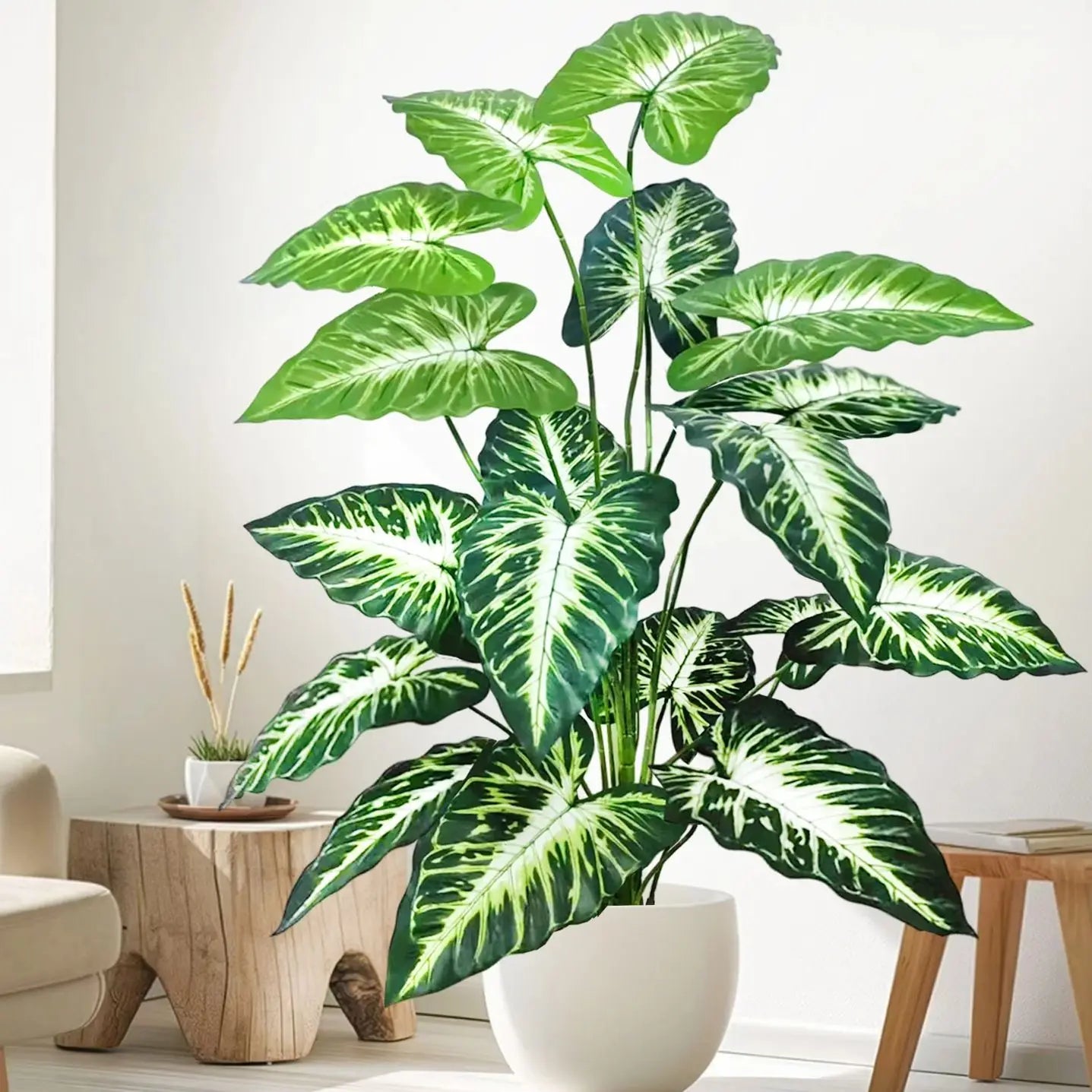 Planta Artificial Costela de Adão e Folha de Tartaruga — 47 a 132cm Decoração Tropical