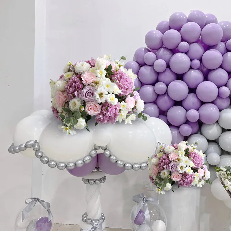 Bola de Flores Artificiais em Seda 35 a 70cm — Decoração Premium para Casamento e Festa
