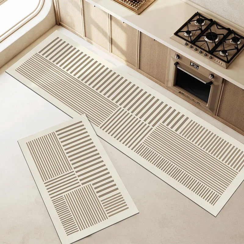 Tapete de Cozinha Diatomita Super Absorvente — Antiderrapante Lavável Longo