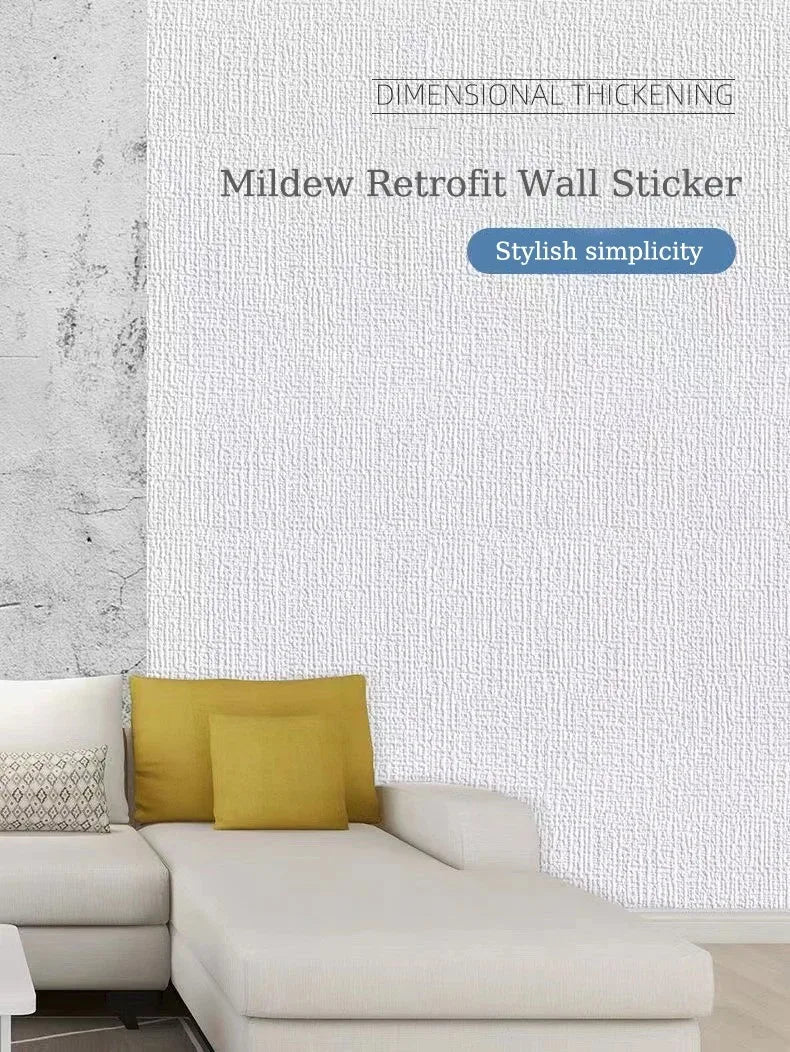 Papel de Parede Linho Liso Impermeável Autocolante — Textura Natural para Quarto e Sala