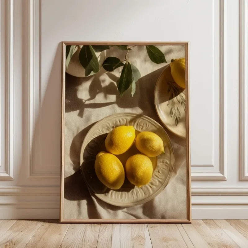 Quadro Decorativo Oliveira Mediterrânea sem Moldura — Arte Botânica para Sala