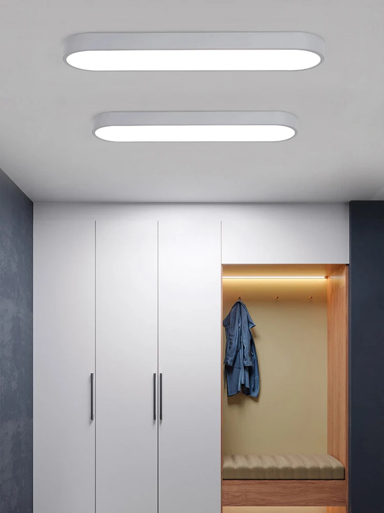 Luminária de Teto LED Ultra Fina — Para Corredor, Quarto e Cozinha