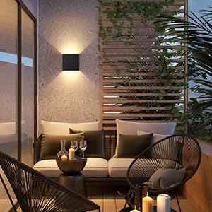 Arandela LED 6W Moderna IP65 — Luz Cima e Baixo para Sala, Corredor, Quarto e Área Externa