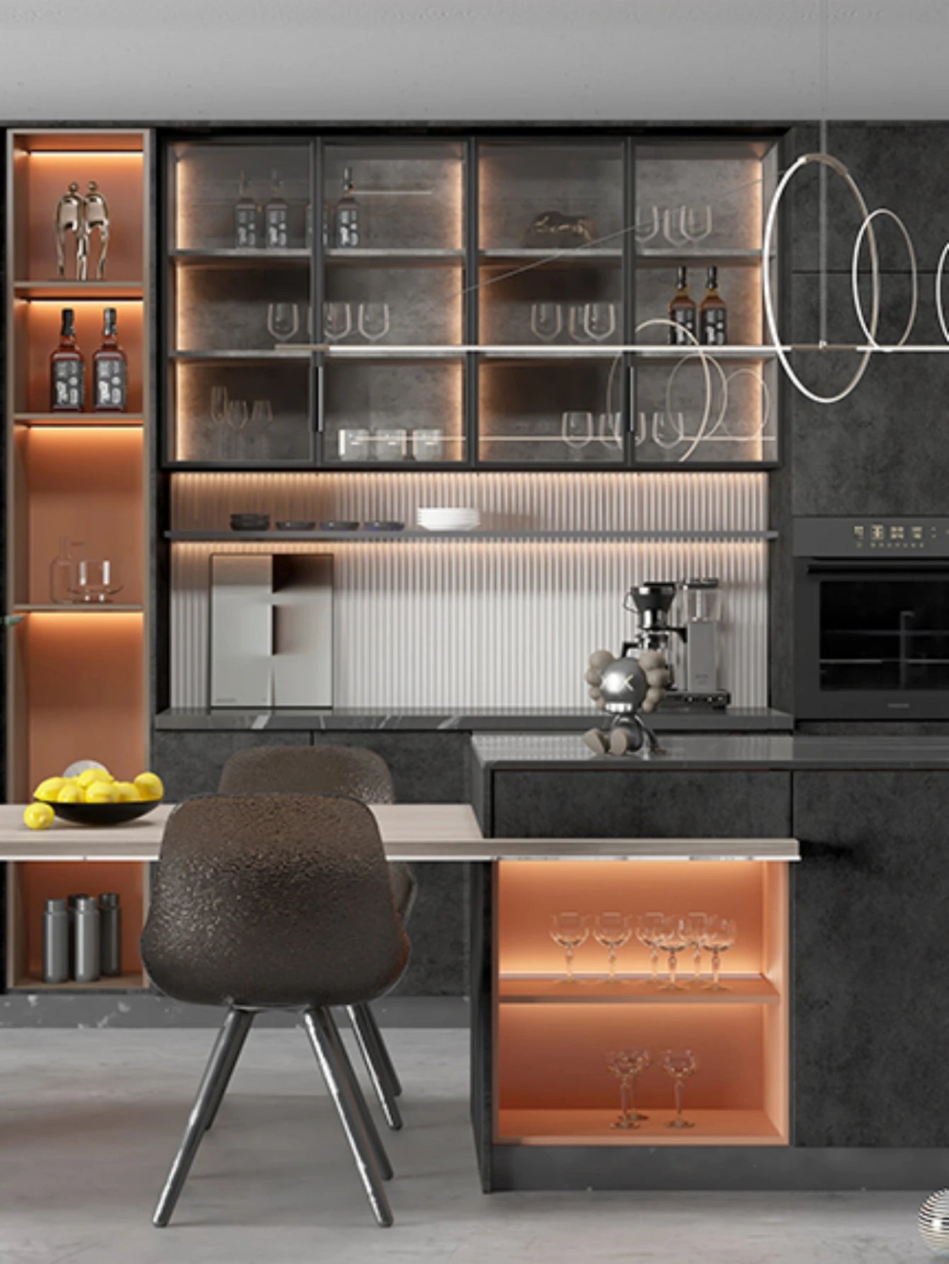 Papel de Parede Cimento Cinza Industrial Autocolante — Estilo Moderno Impermeável para Sala