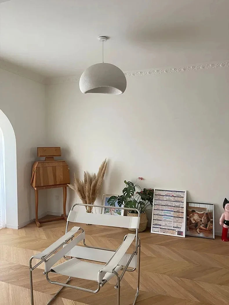 Lustre LED Estilo Wabi Sabi E27 — Pendente para Sala de Jantar, Quarto e Bar