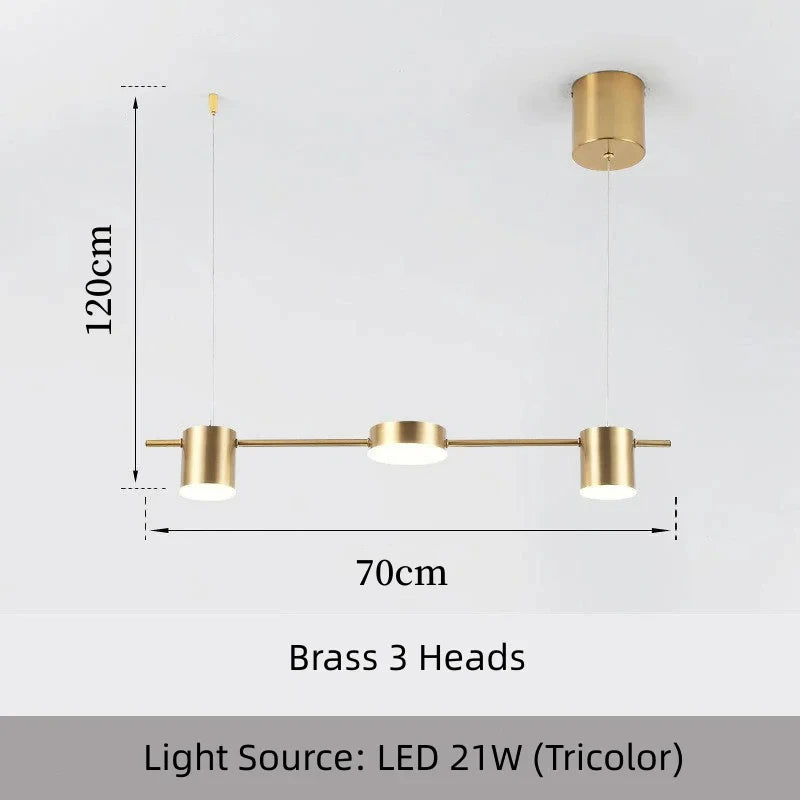 Lustre de Teto LED Regulável — Luminária Pendente para Sala de Jantar e Cozinha