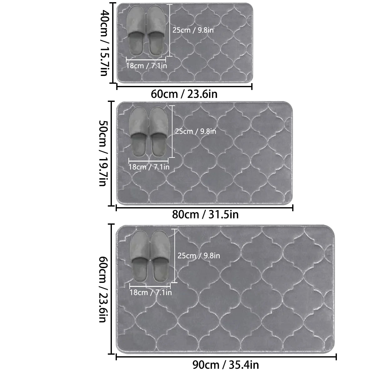Tapete de Banheiro Veludo Coral Antiderrapante — Ultra Absorvente e Secagem Rápida