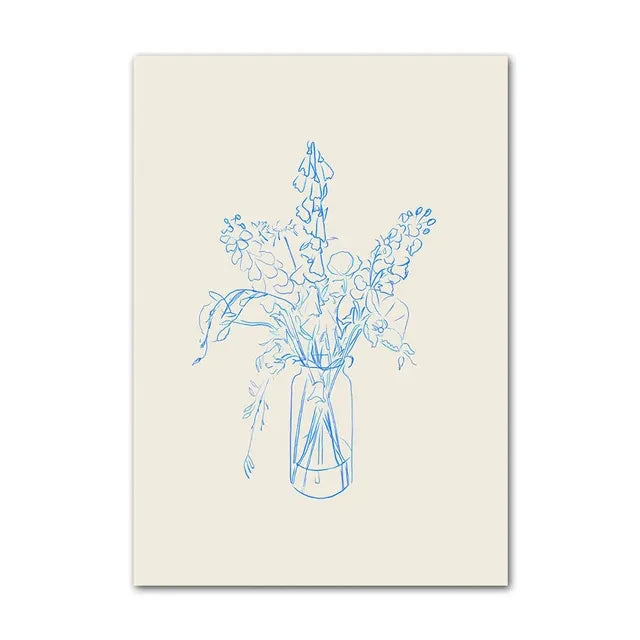 Quadro Decorativo Limão e Vaso Geométrico — Arte Nórdica Minimalista para Sala