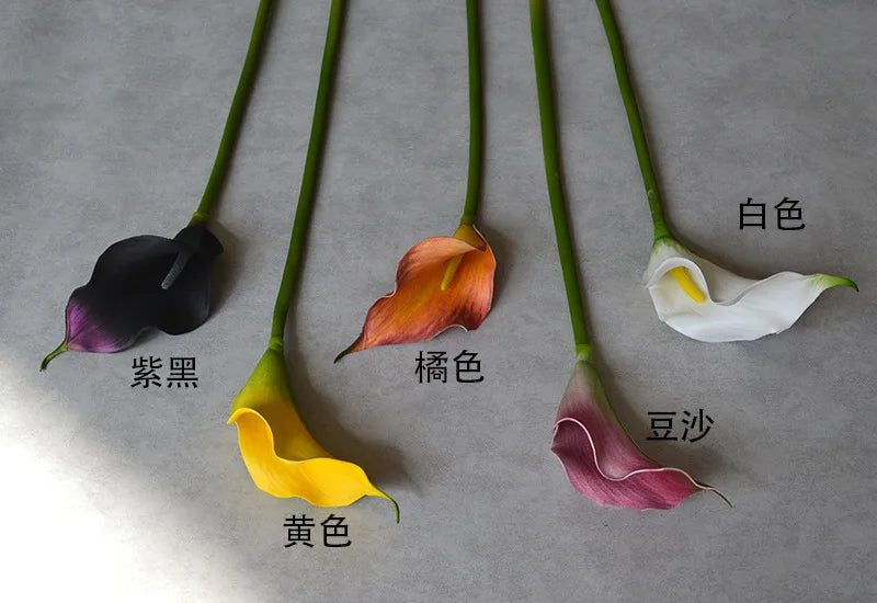 Flores Artificiais Copo de Leite EVA Kit 10 Hastes — Para Arranjos, Casamento e Sala
