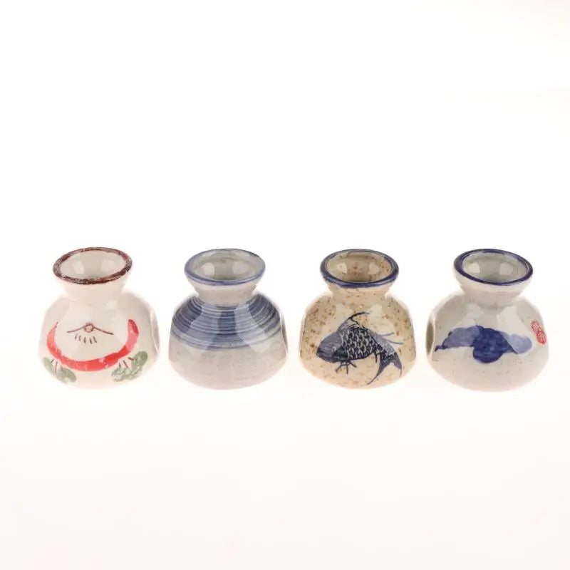 Vaso Cerâmica Mini Chinês Retrô — Porta-Palito e Porta-Hastes Decorativo