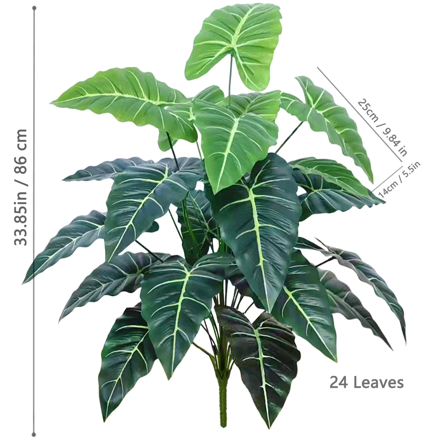 Planta Artificial Costela de Adão e Folha de Tartaruga — 47 a 132cm Decoração Tropical