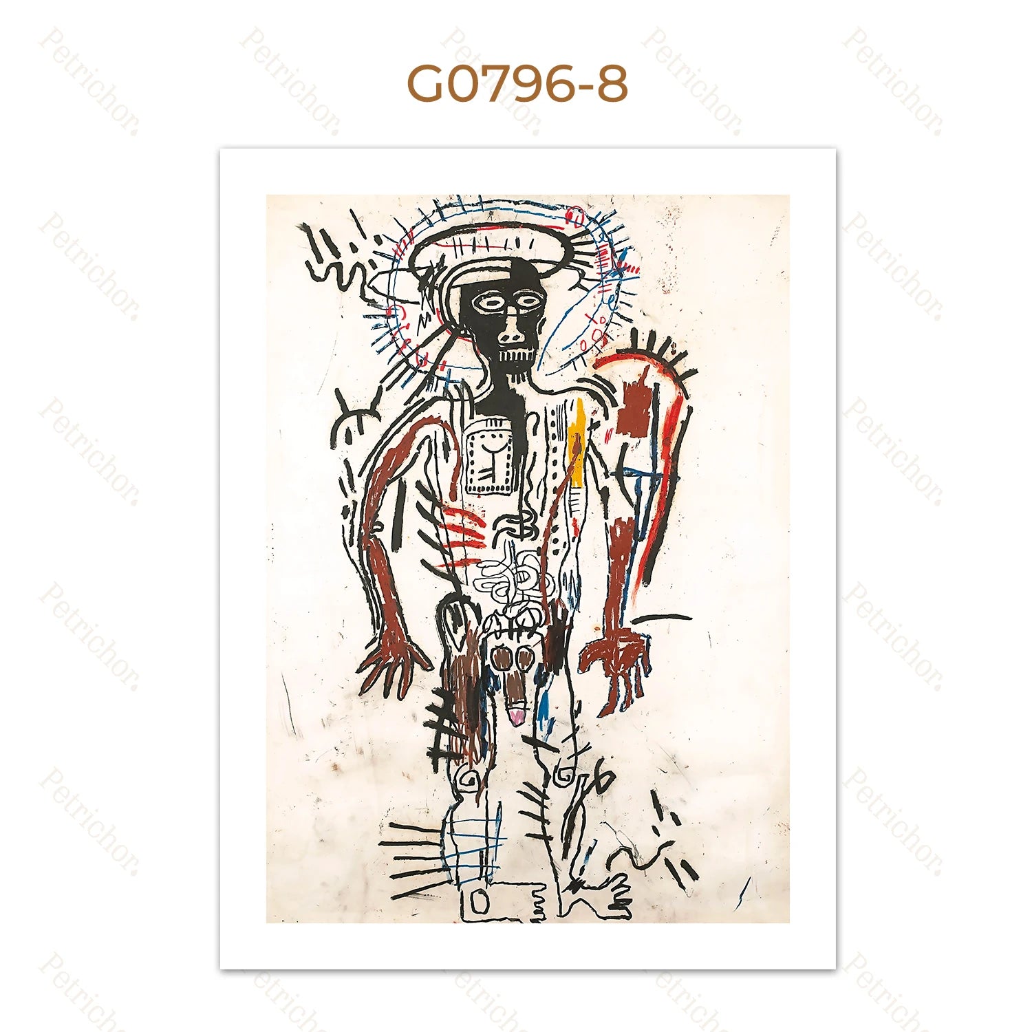 Quadro Decorativo Grafite Urbano Abstrato — Arte Street Art para Sala