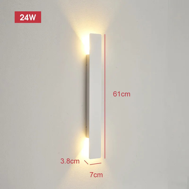 Arandela LED Moderna IP65 Impermeável 18W — Iluminação Cima e Baixo Interna e Externa
