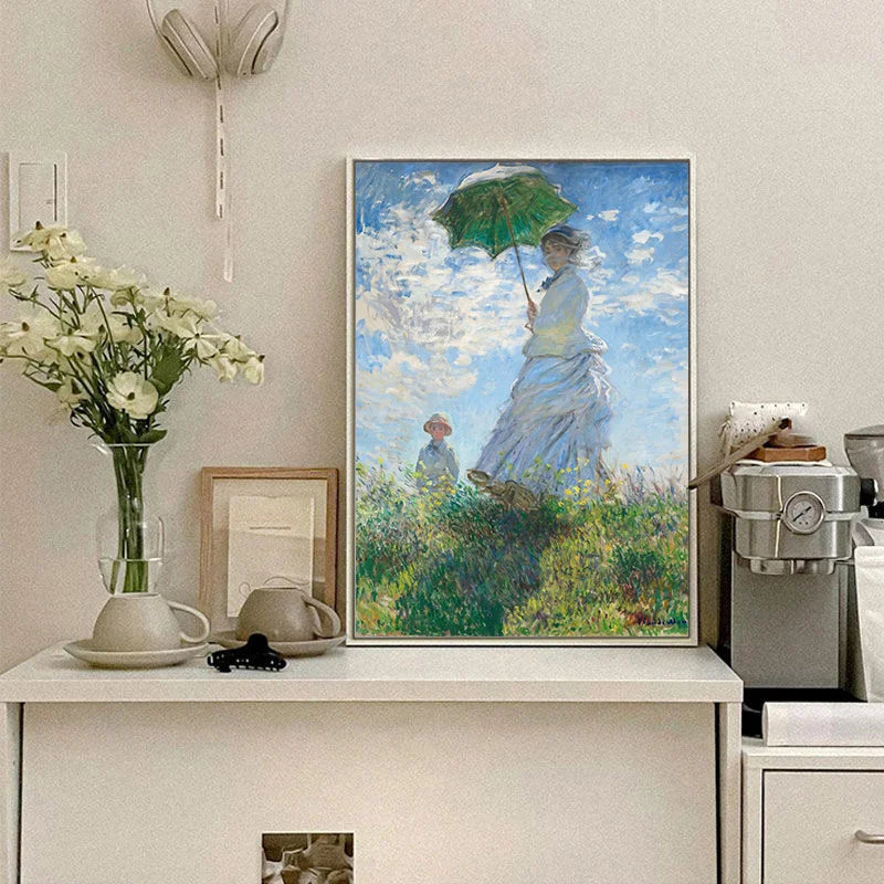 Quadro Decorativo Coleção Claude Monet — Arte Clássica para Sala e Hall