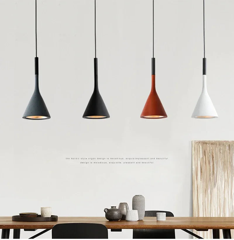 Pendente LED Branco E27 — Luminária de Lustre para Cozinha, Quarto e Sala de Jantar