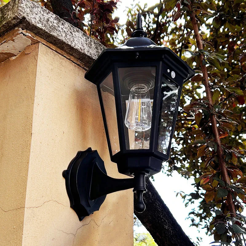 Luminária Solar de Parede Criativa — Impermeável Atmosfera para Jardim e Quintal