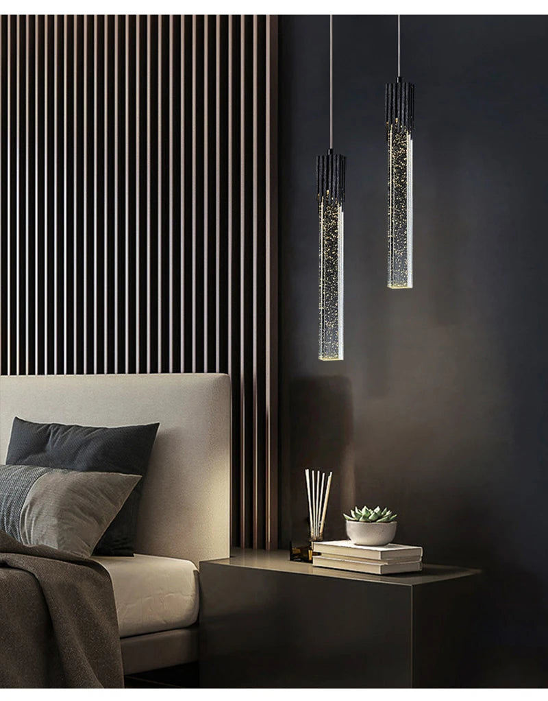 Lustre de Cristal de Luxo — Pendente Moderno para Sala, Cozinha e Quarto