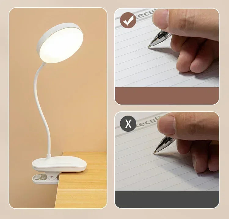 Luminária de Mesa LED Vintage Touch — Metálica Recarregável para Escritório e Quarto