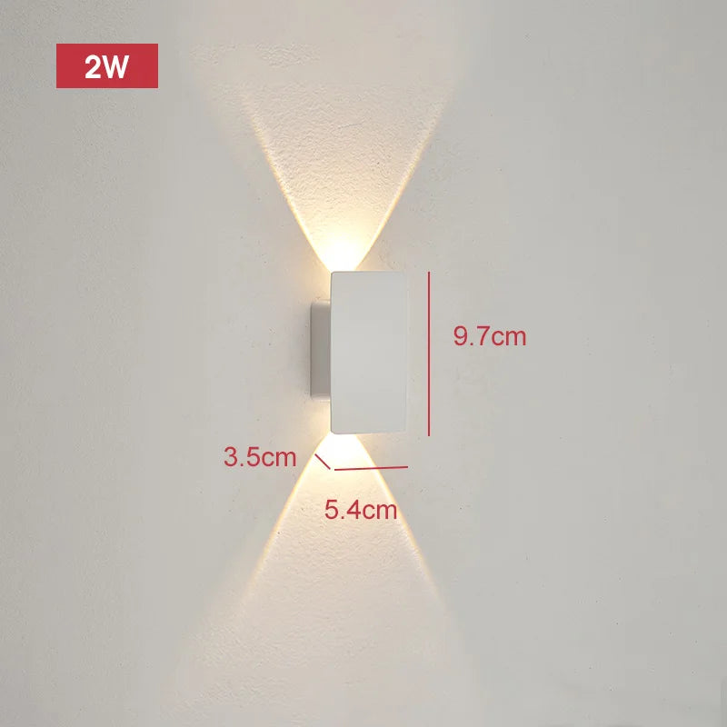 Arandela LED Listrada Impermeável 18W — Iluminação de Fachada para Parede e Jardim