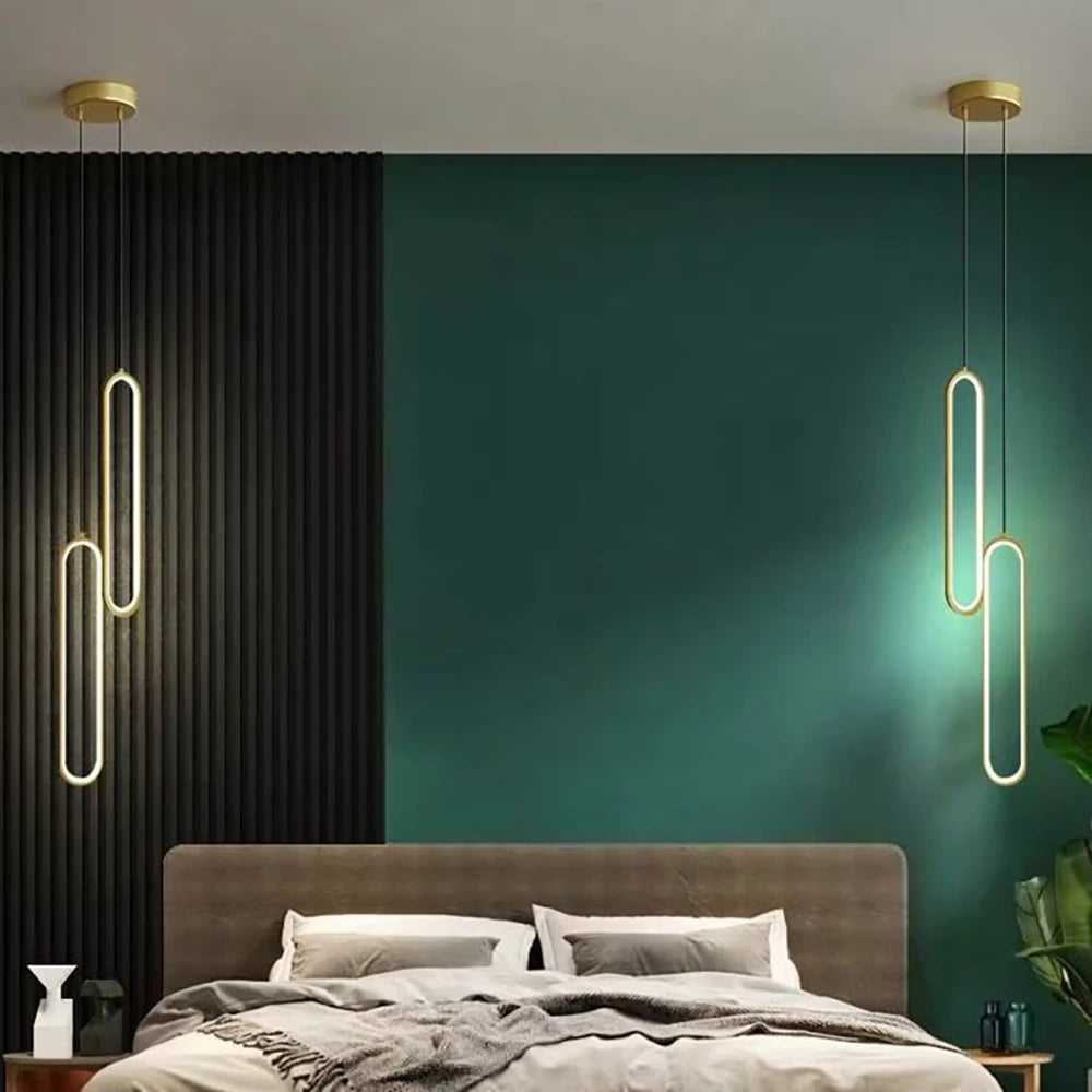 Pendente Minimalista de Alumínio — Luminária Nórdica para Bar, Cozinha e Café
