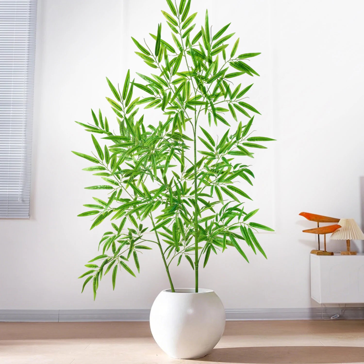 Bambu e Monstera Artificial 100 a 180cm — Exuberância Tropical Permanente para Jardim e Casa