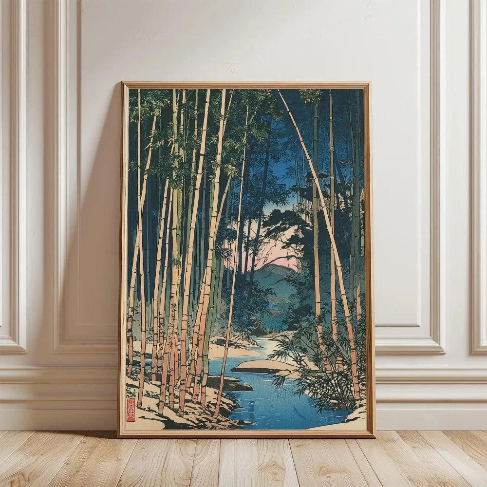 Quadro Decorativo Árvore Japonesa sem Moldura — Arte para Sala e Quarto