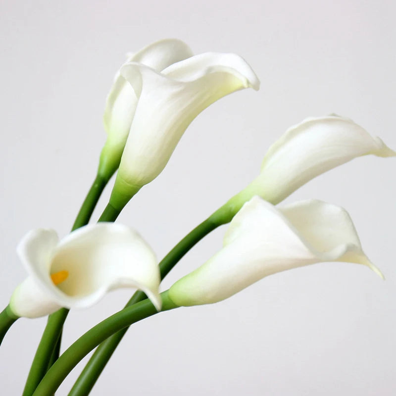 Buquê Copo de Leite Artificial 10 Hastes — Decoração para Casamento, Noiva e Primavera