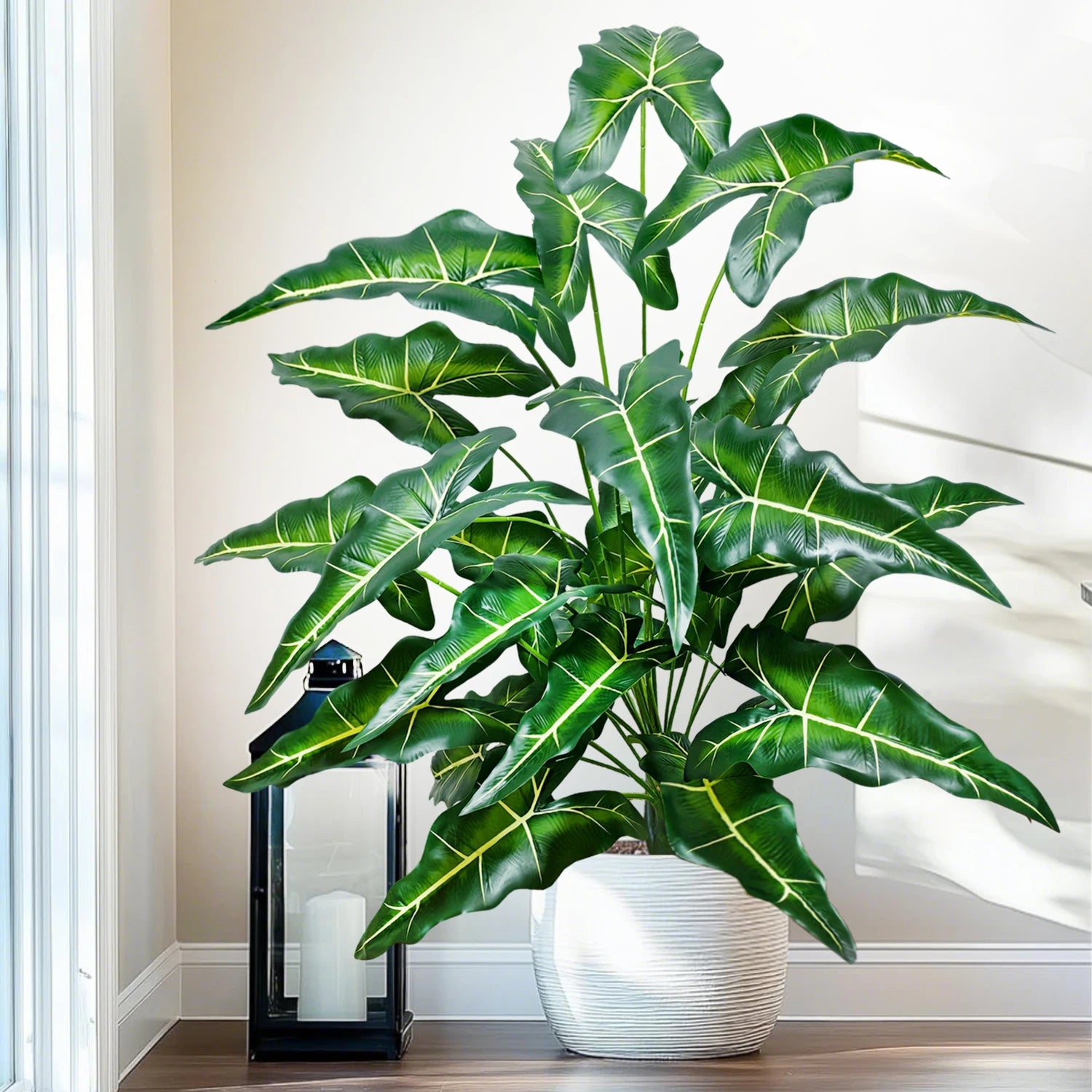 Planta Artificial Costela de Adão e Folha de Tartaruga — 47 a 132cm Decoração Tropical