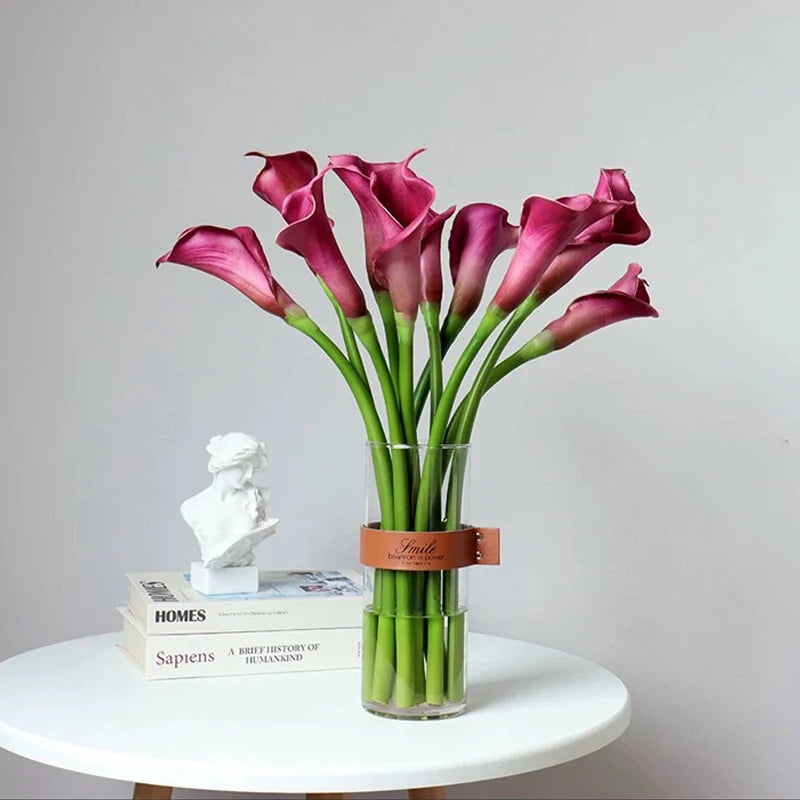 Buquê Copo de Leite Artificial 10 Hastes — Decoração para Casamento, Noiva e Primavera