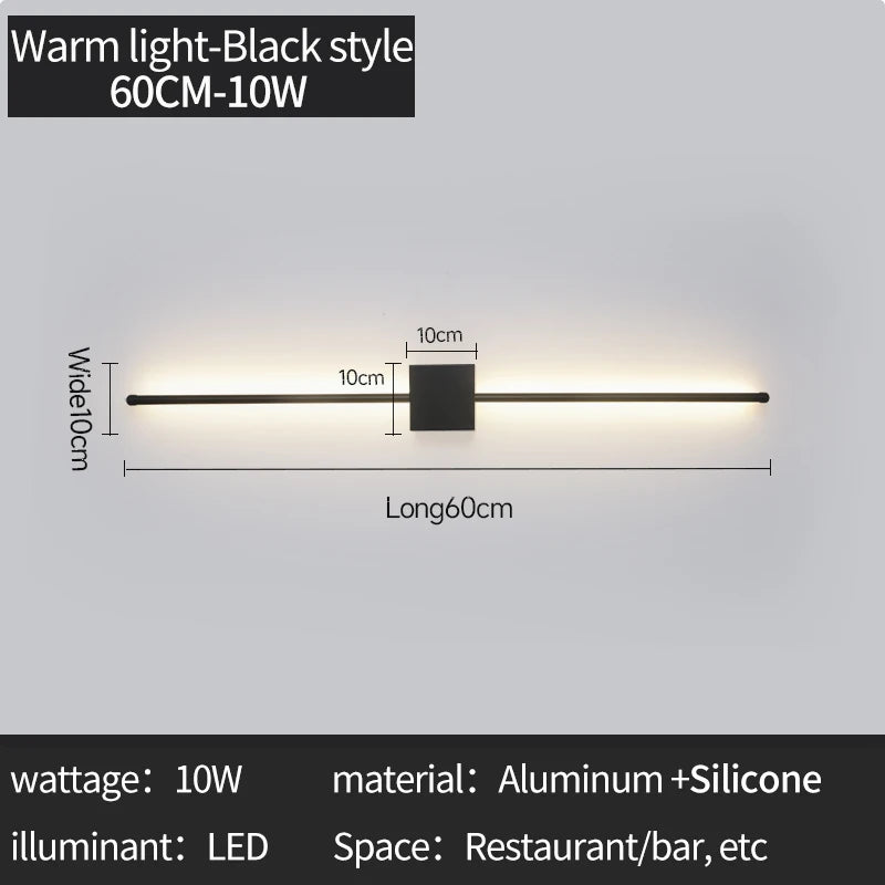 Arandela LED Minimalista — Luminária de Parede para Cabeceira e Sala