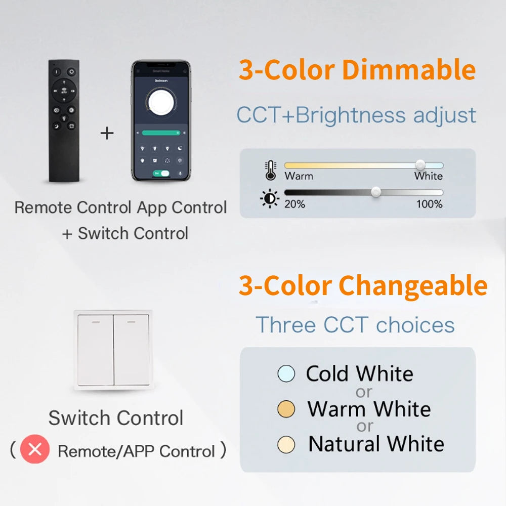 Lustre de Teto LED Regulável — Luminária Pendente para Sala de Jantar e Cozinha