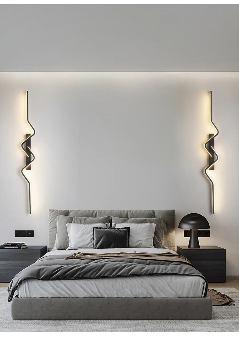 Arandela LED Moderna para Escada — Luminária de Parede Nórdica para Sala e Corredor