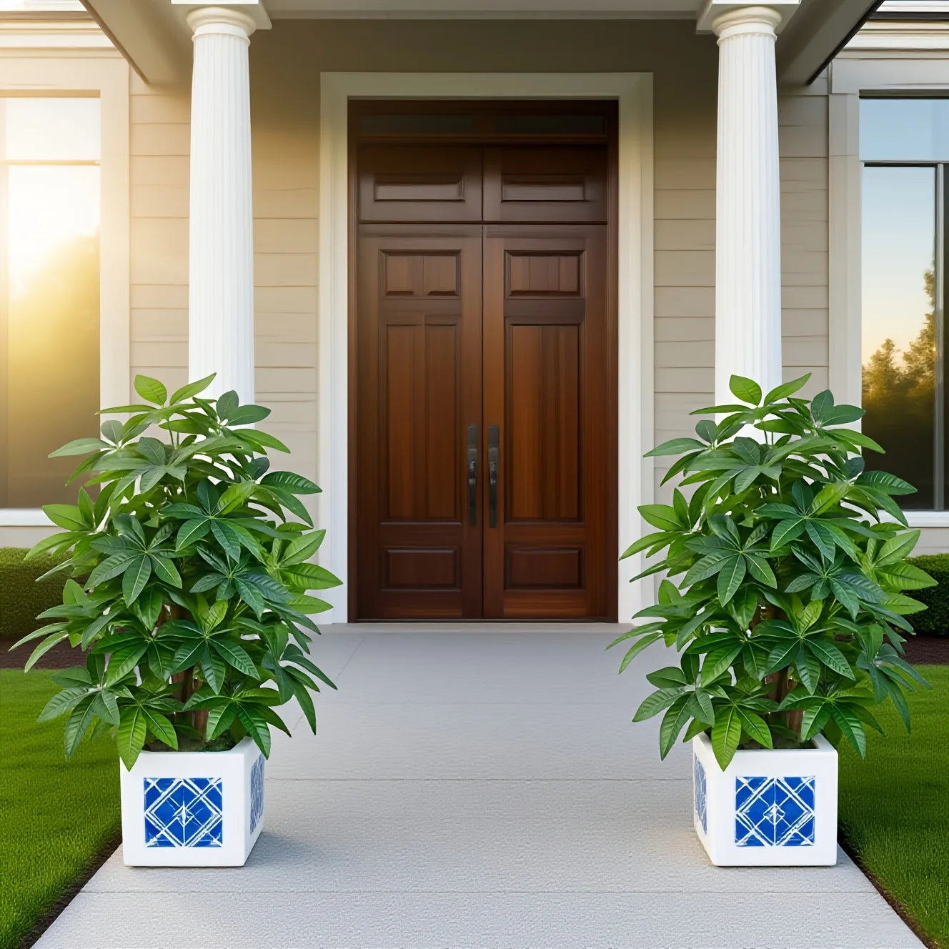 Árvore Artificial Money Tree 82cm — Verde Realista para Sala, Jardim e Varanda