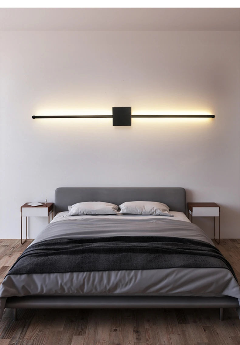 Arandela LED Minimalista — Luminária de Parede para Cabeceira e Sala