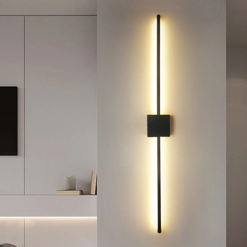 Arandela LED Minimalista — Luminária de Parede para Cabeceira e Sala