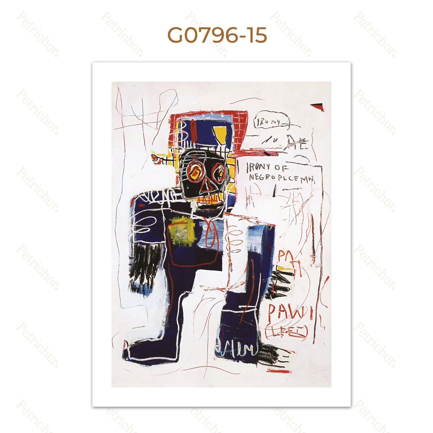 Quadro Decorativo Grafite Urbano Abstrato — Arte Street Art para Sala